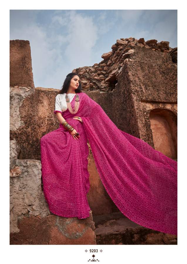 Kashvi Saheli Fancy Party Wear Georgette Printed Designer Saree Collection